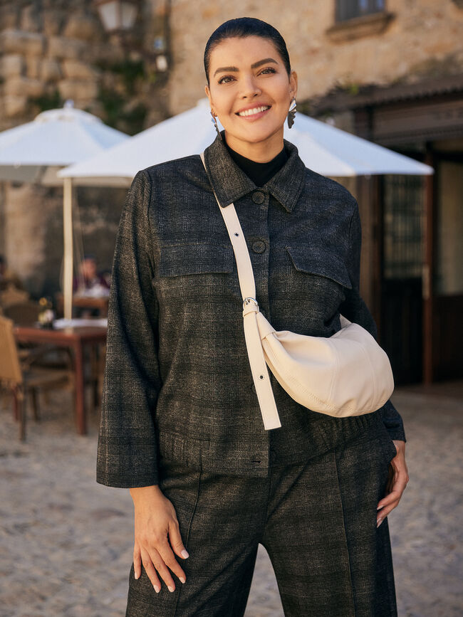 CHAQUETA CUADROS Estampado 1