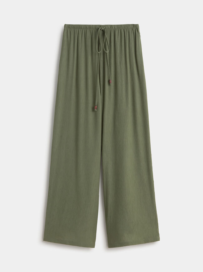 PANTALÓN RÚSTICO BOLSILLOS Verde Te