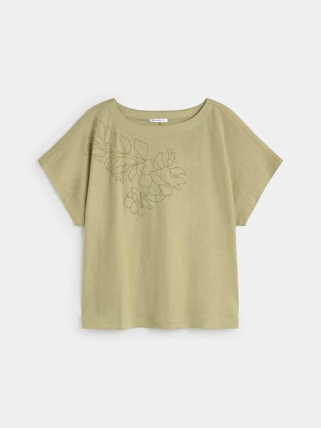 CAMISETA PUFF PRINT Verde salvia