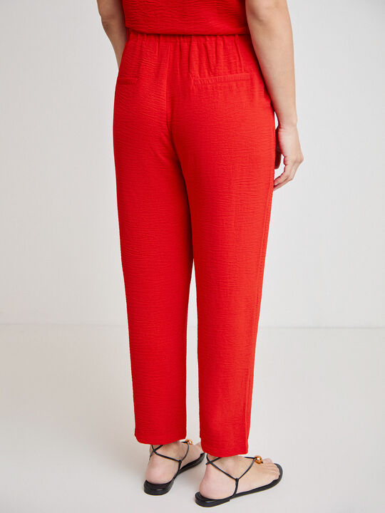PANTAL&Oacute;N JOGGER Rojo Flama image number null