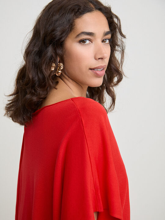 CAMISETA MANGA KIMONO Rojo image number null