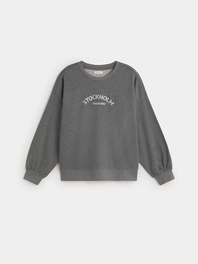 SUDADERA PURPURINA Gris pizarra