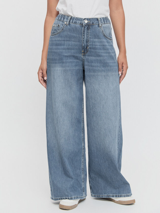 VAQUERO ANCHO GOMA Mid Blue Wash
