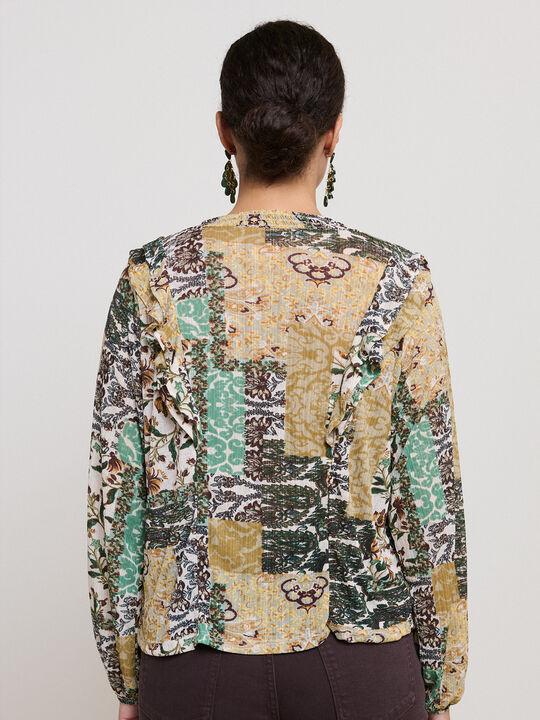 BLUSA VOLANTES Estampado 1 image number null