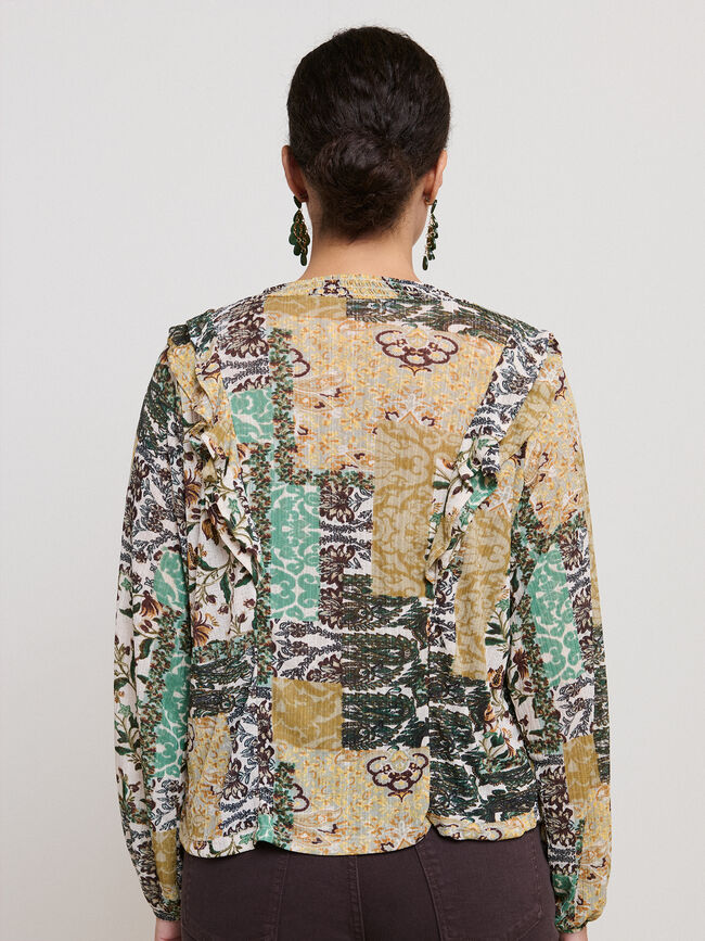 BLUSA VOLANTES Estampado 1