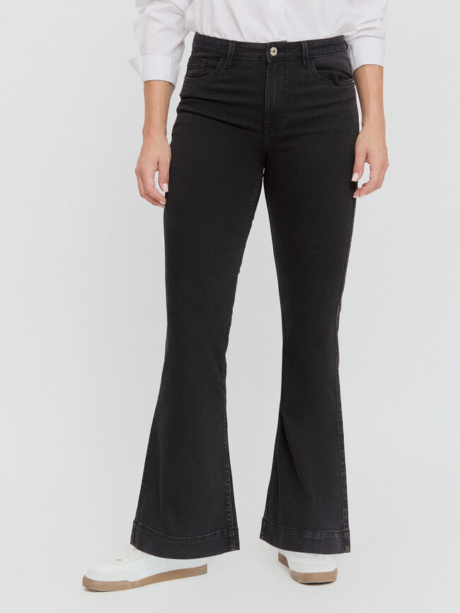 ACAMPANADO VAQUERO LARGO Negro