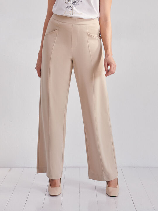 PANTALÓN FLUÍDO Beige image number null