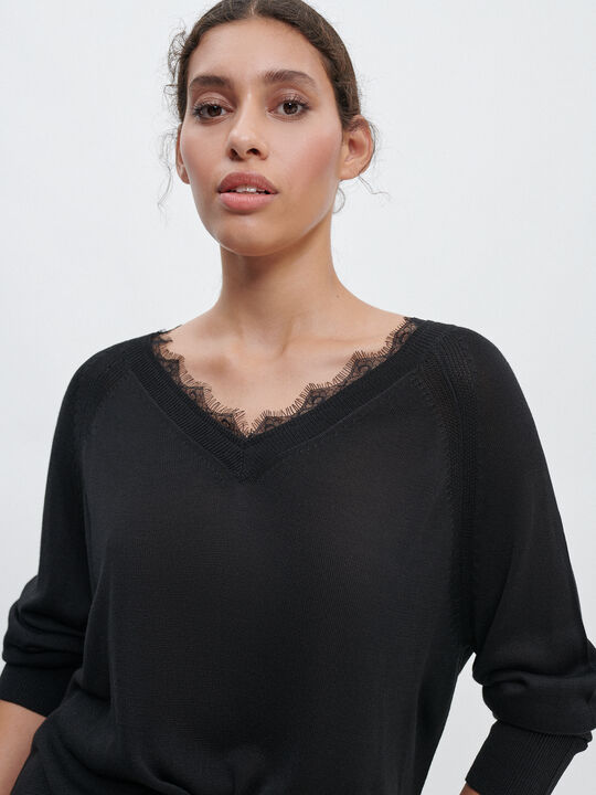 JERSEY PUNTILLA PICO Negro image number null
