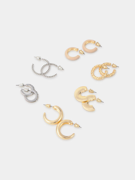PACK PENDIENTES AROS Oro image number null