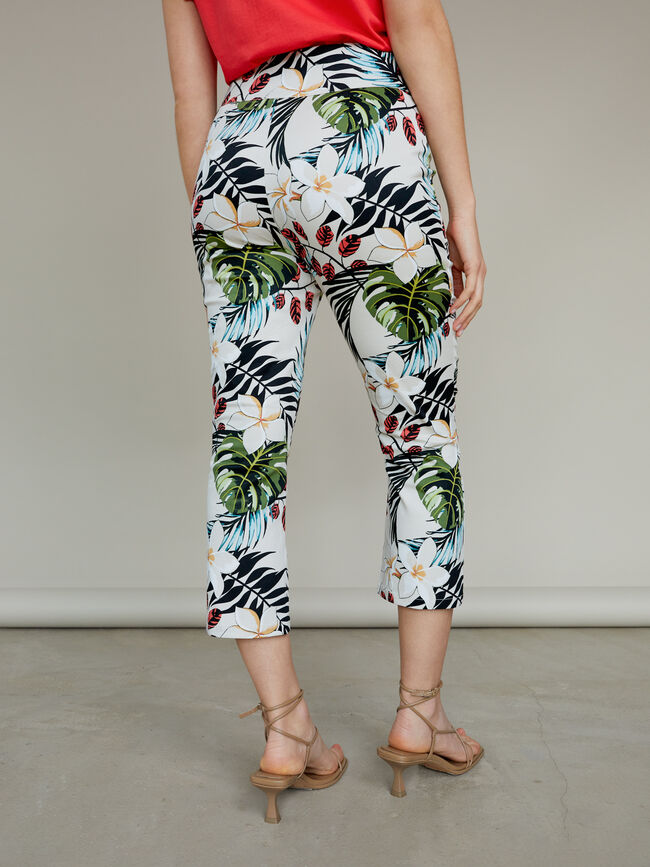 Pantalón capri estampado Estampado 1