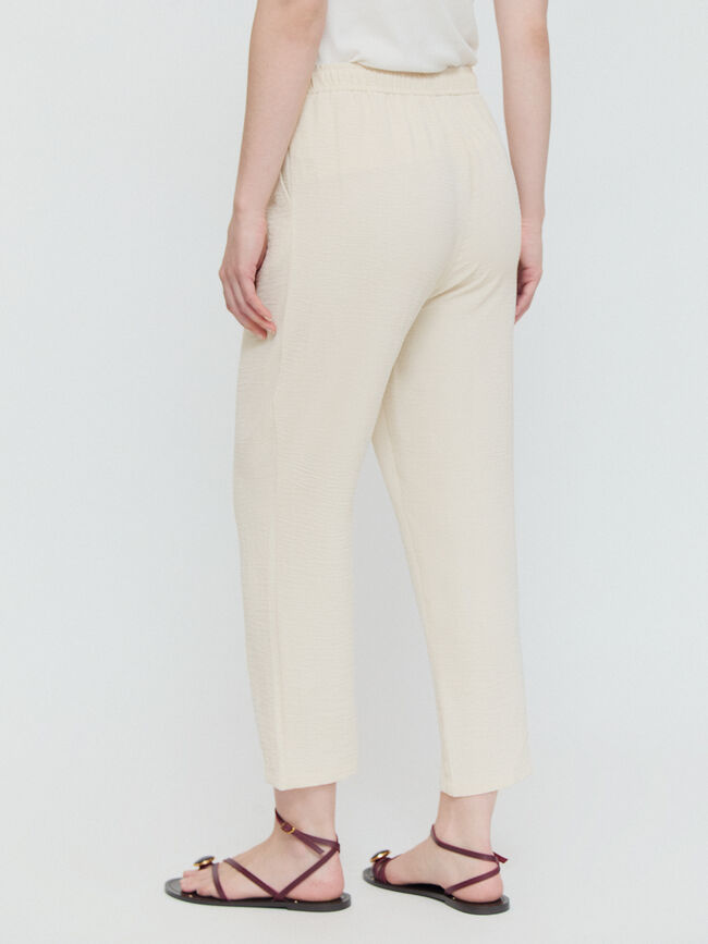 PANTALON FLUIDO JOGGER Piedra