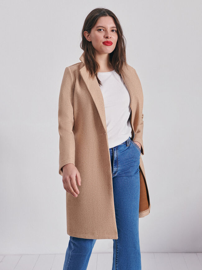 huella Puerto Amargura ABRIGO LISO | Encuentro Moda PEN |29.99 EUR