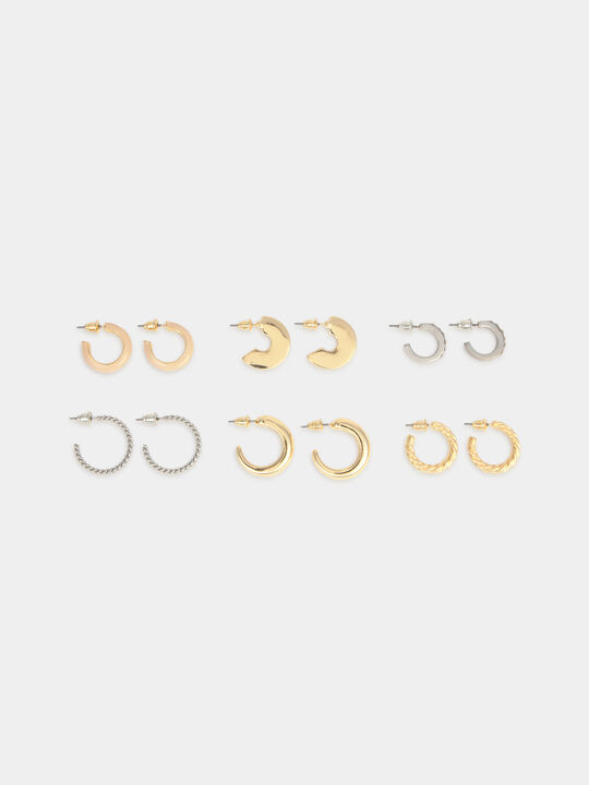 PACK PENDIENTES AROS Oro image number null
