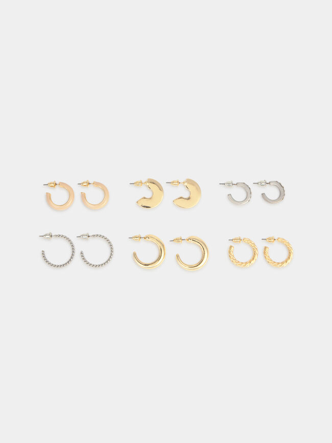 PACK PENDIENTES AROS Oro
