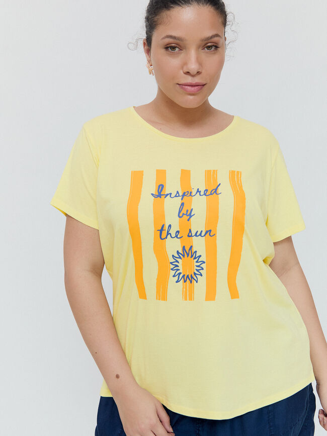 CAMISETA POSICIONAL SOL Amarillo Pastel