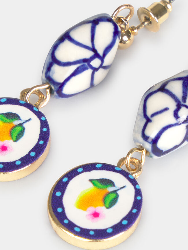 PENDIENTES DETALLE DIBUJO Multicolor