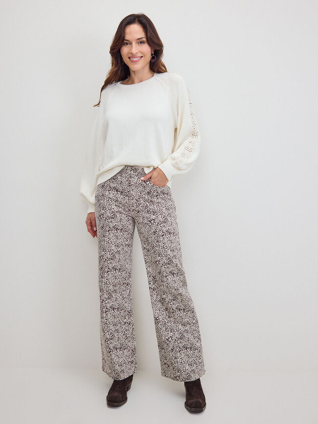 PANTALON ESTAMPADO ANIMAL Marron