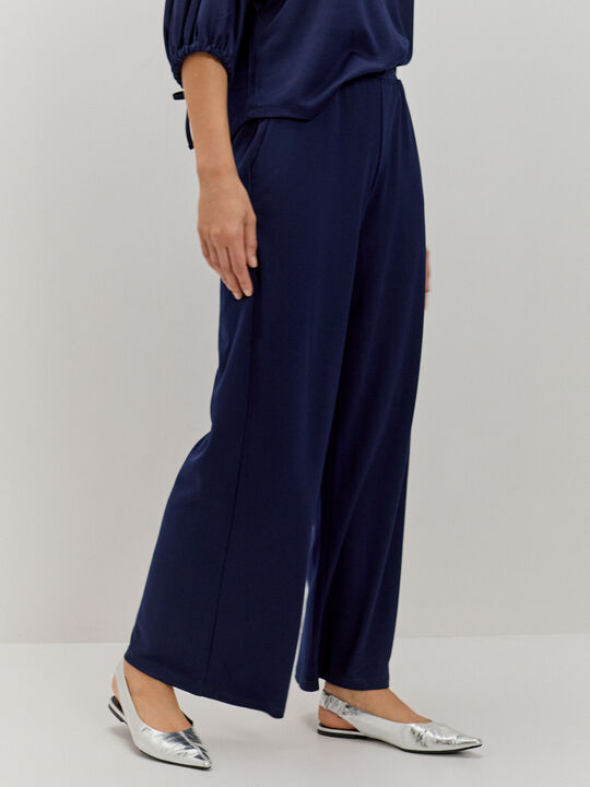 PANTALON LISO DETALLE Azul Marino image number null