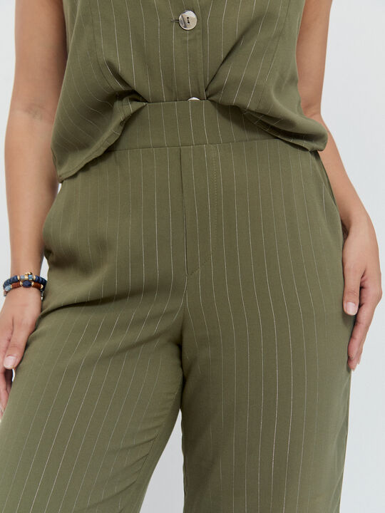 pantalon viscosa kaki claro image number null