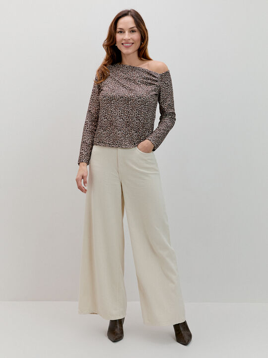 JERSEY LEOPARDO DETALLE PLIEGUES Estampado 1 image number null