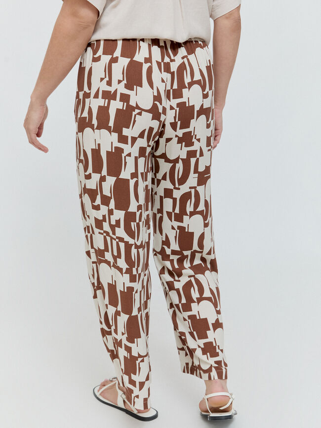 PANTALON FLUIDO ESTAMPADO Crudo