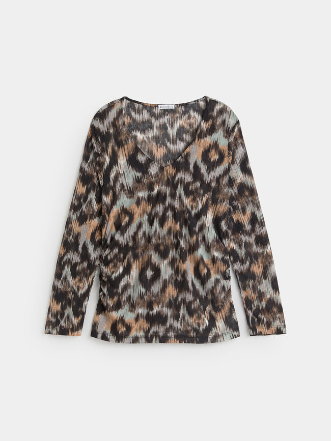 CAMISETA ASIMETRICA Estampado 1