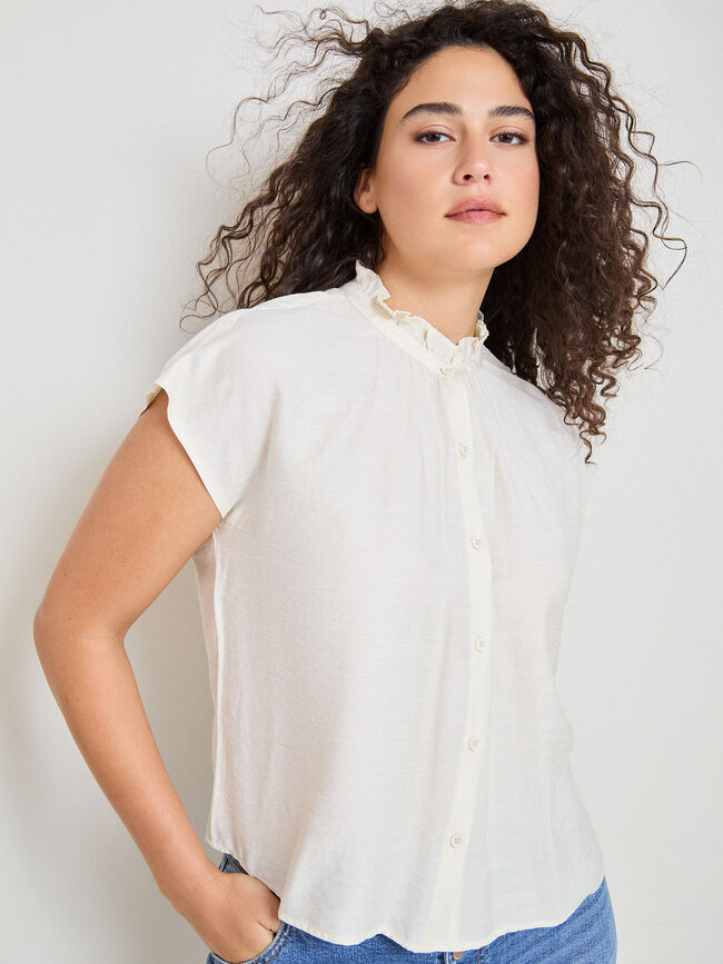 CAMISA MANGA CAIDA Crudo