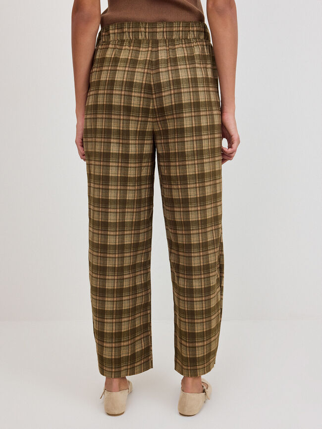 PANTAL&Oacute;N CUADROS Verde