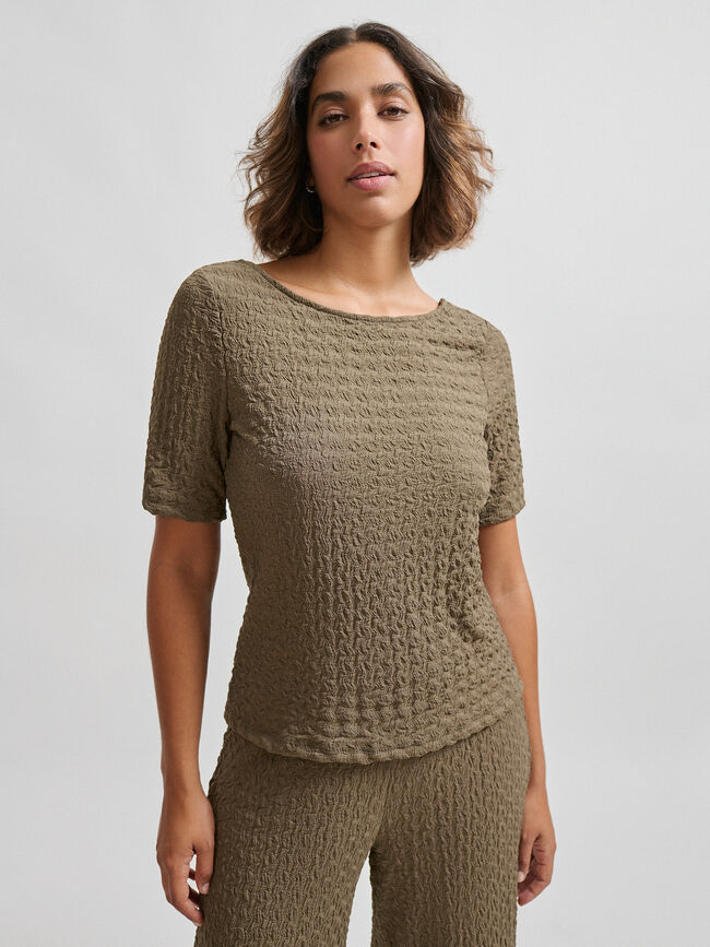 CAMISETA TEXTURA Kaki