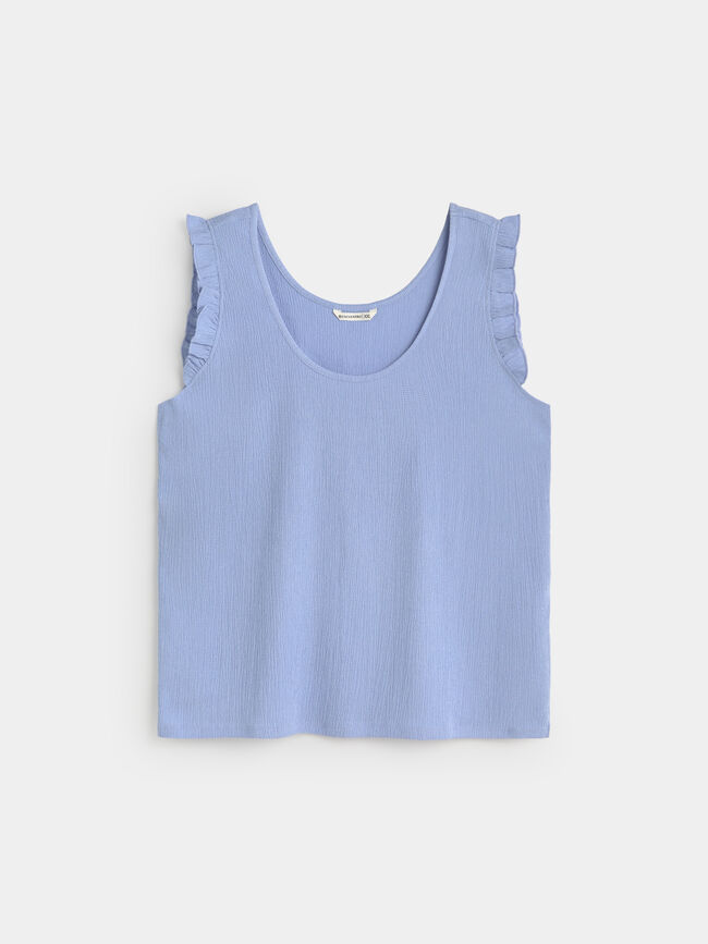 TOP TEXTURA Azul Chambray