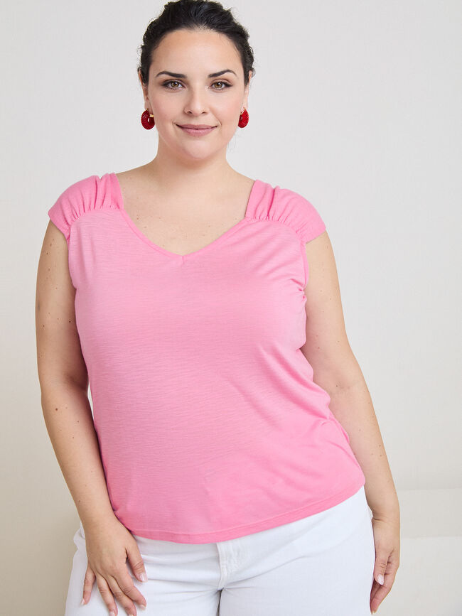 TOP  FLAME VOLANTE rosa sugar