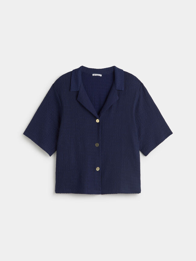 CAMISA TEXTURA Azul Noche