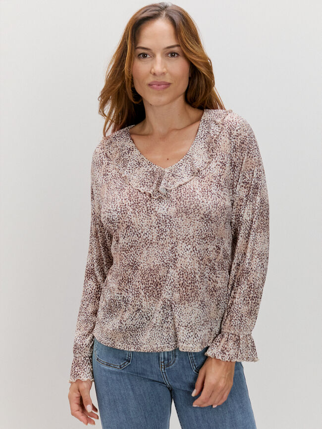 BLUSA VOLANTES Estampado 1