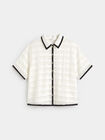 CHAQUETA REJILLA Crudo