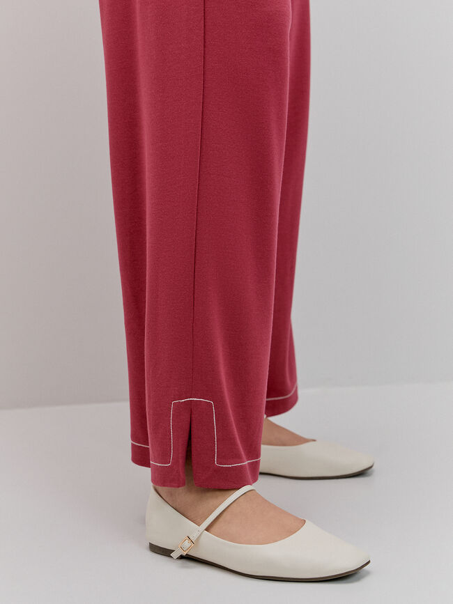 PANTALON ABERTURAS Rojo Cabaret