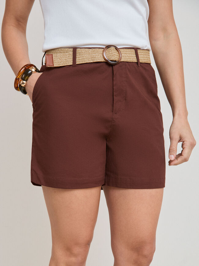 PANTAL&Oacute;N CORTO CINTUR&Oacute;N BROWNIE