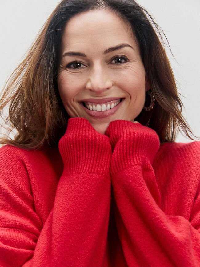 JERSEY CUELLO REDONDO Rojo