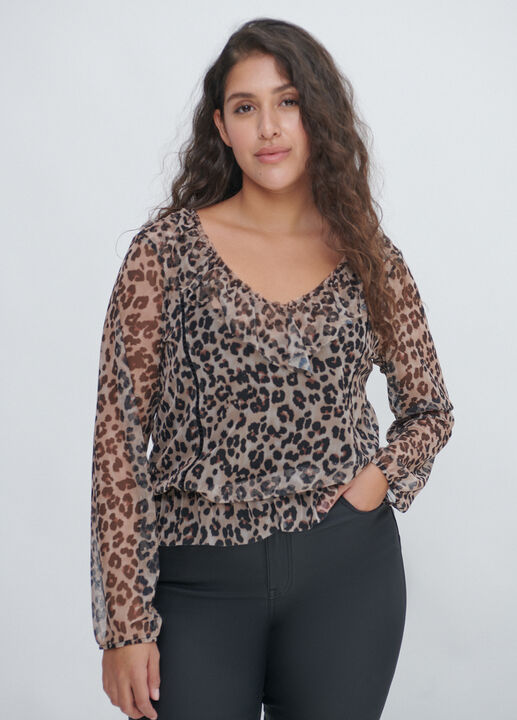 CAMISETA TUL VOLANTES Estampado 1 image number null