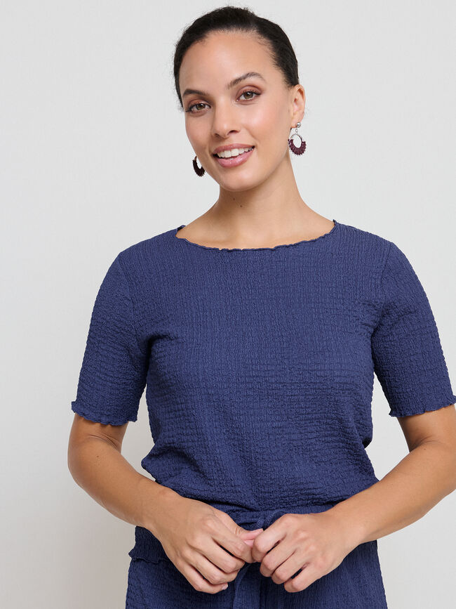 CAMISETA TEXTURA Indigo blush
