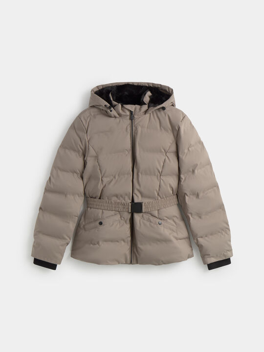 ABRIGO ACOLCHADO CINTUR&Oacute;N Vison image number null