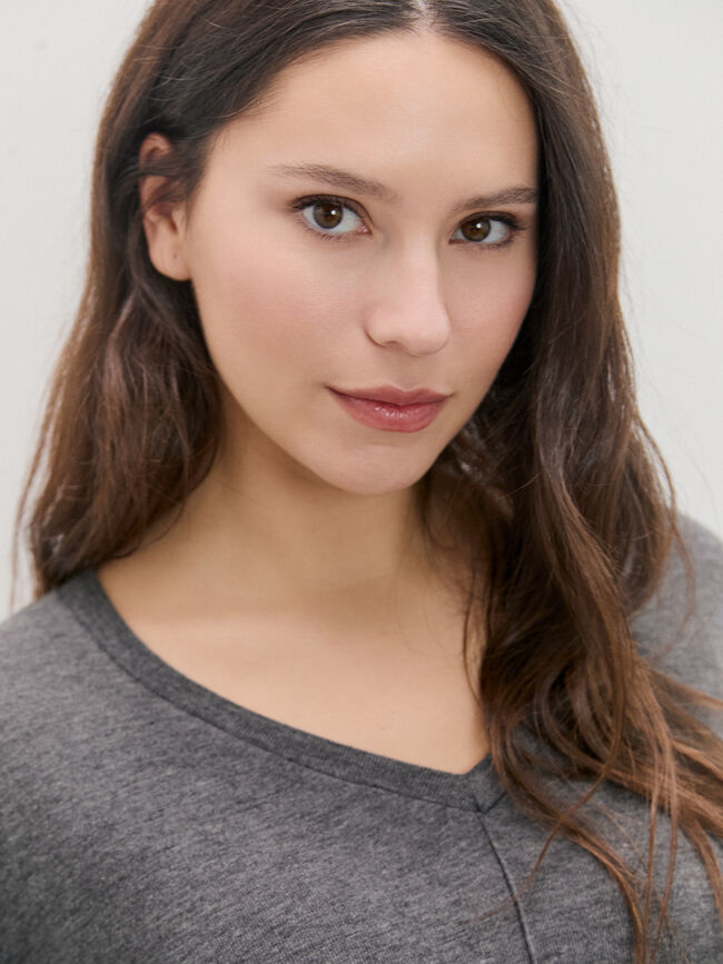 CAMISETA MANGA LARGA Gris vigore Osc