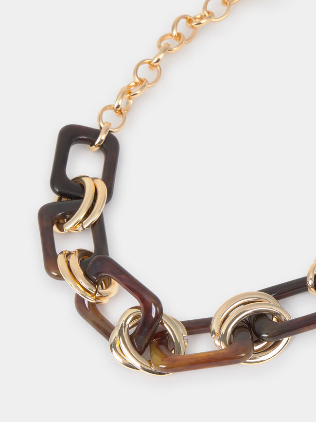 COLLAR PIEZAS DORADAS Oro