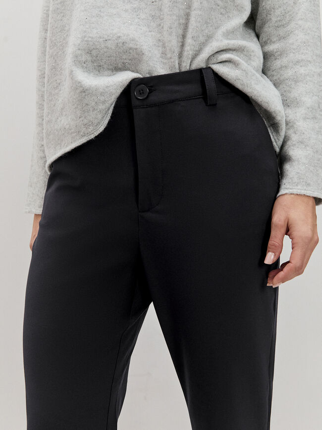 PANTALÓN RECTO Negro