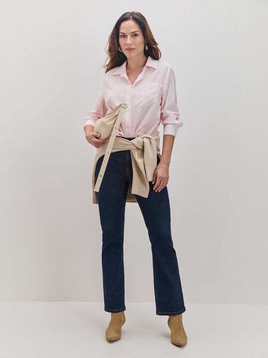 CAMISA MANGA LARGA Rosa image number null