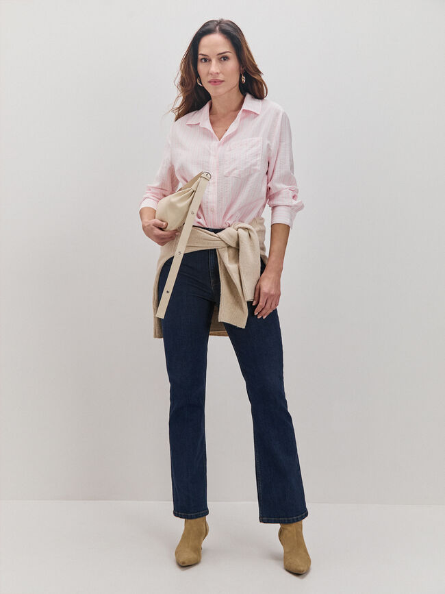 CAMISA MANGA LARGA Rosa