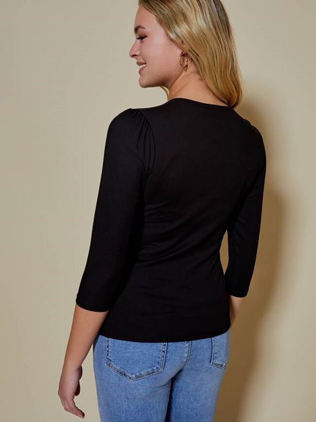 Camiseta elástica Negro