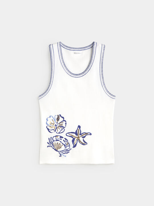 CAMISETA ANIMALES MARINOS Blanco Optico image number null