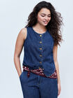 CHALECO BOTON FANTASIA Dark blue