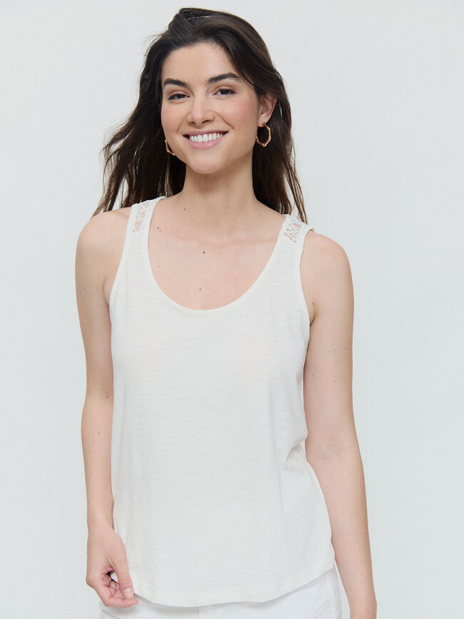 TOP CANSESU Blanco Hueso