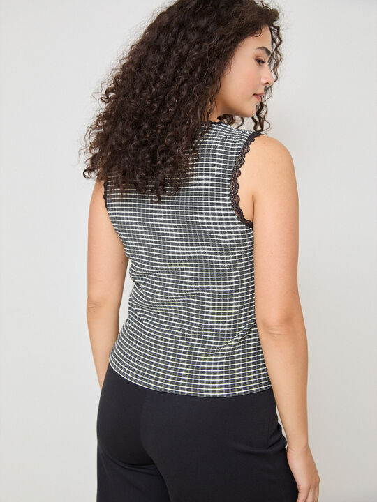 CAMISETA SET VICHY Negro image number null